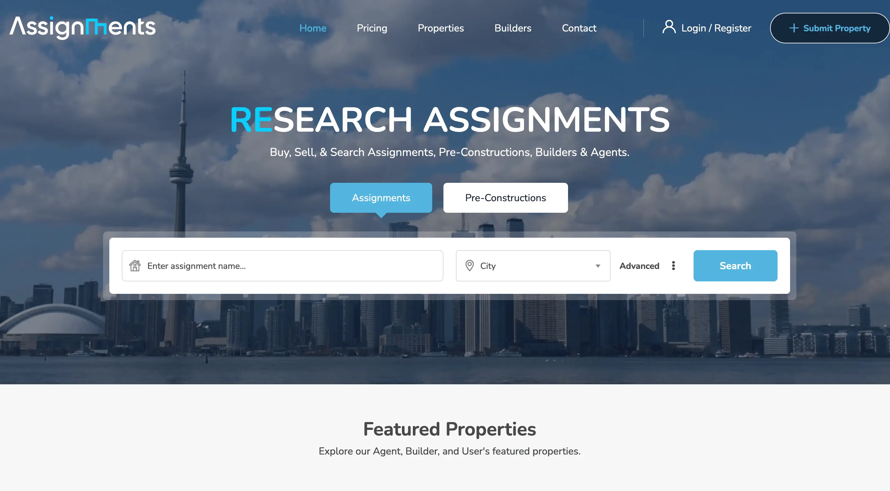 Assignments.ca screenshot